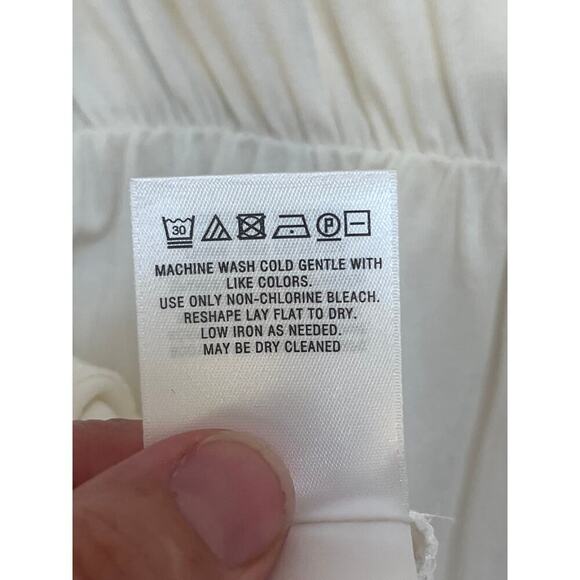 Anthropologie Deletta Alee Ruffled Blouse Ivory Size XS. NEW - Picture 10 of 11